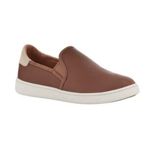 UGG Women's Leather Cas Slip-On Suede Casual‎ Sneaker Shoes Winter Brown Size 6